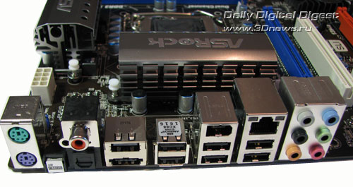 ASRock P55 Extreme задняя панель